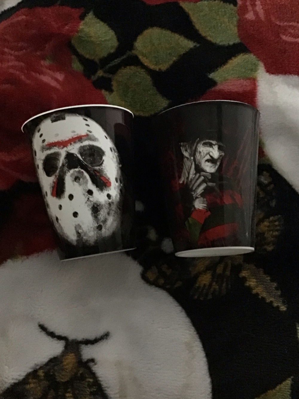 Freddy &Jason plastic shot glasses